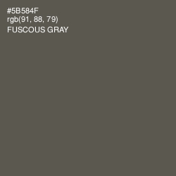 #5B584F - Fuscous Gray Color Image